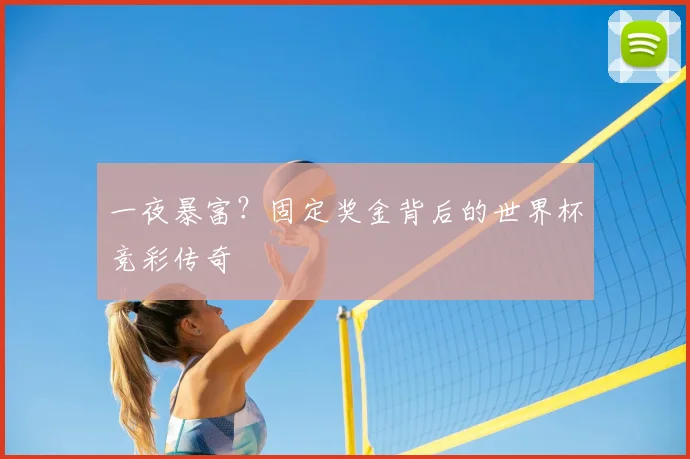 一夜暴富？固定奖金背后的世界杯竞彩传奇