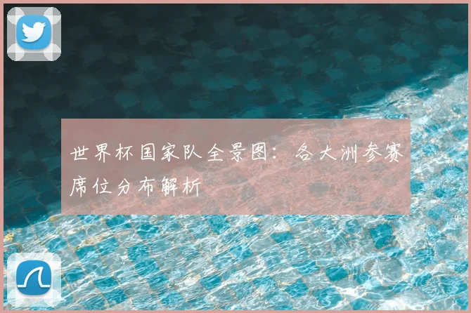 世界杯国家队全景图:各大洲参赛席位分布解析