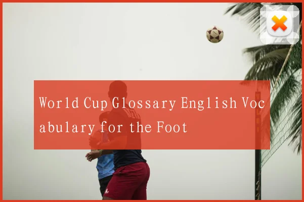 World Cup Glossary English Vocabulary for the Foot